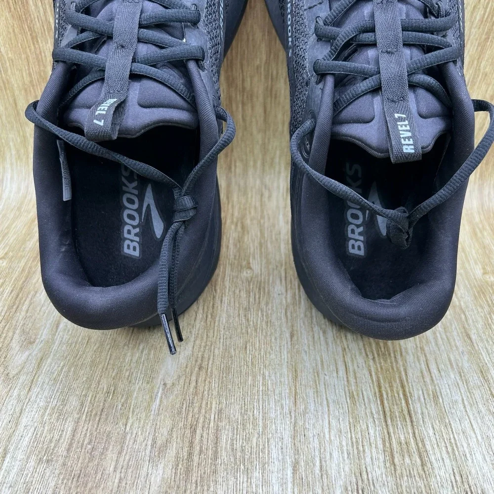 Brooks Revel 7 Running Shoes Men's Size 14 Black Gum Sneakers 1104351D072